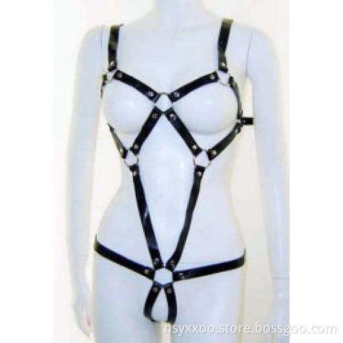 Hot sale leather bondage Mature Style Feather Bondage Belt New Fashion Fetish Harness Sex Toy
